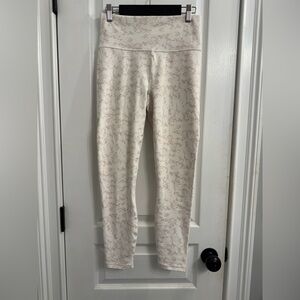 Fabletics Cream Floral Leggings